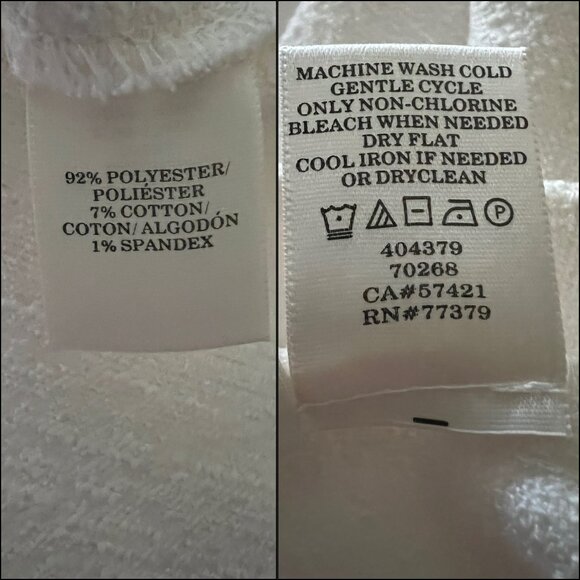 Size 12 NWT - Ann Taylor Off-White Fringed Tweed-Like Shorts - Picture 10 of 11